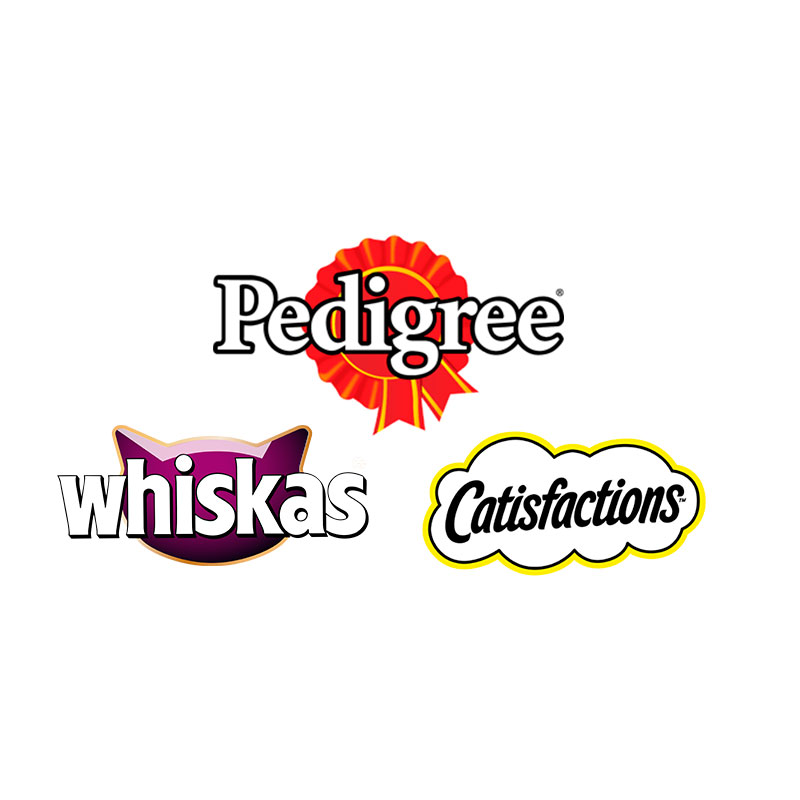 Pedigrre whiskas Catisfactions alimentación Mascotas